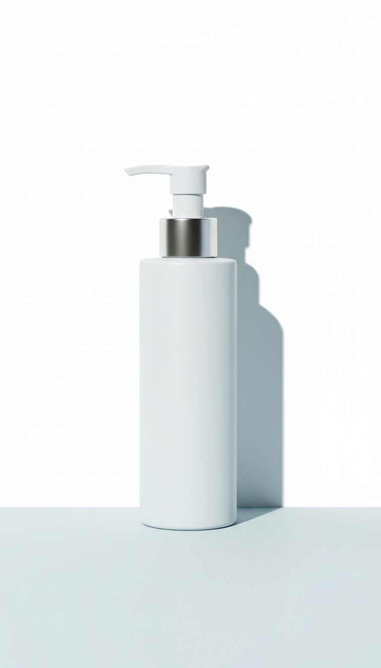 Purifying face wash pump bottle
